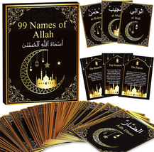 99 Names of Allah Flashcards Quran Verses Asma UI Husna Cards Eid Al Adha  - £19.36 GBP