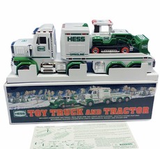 Hess toy truck car collectible nib box diecast semi tractor trailer set loader 2 - £50.60 GBP