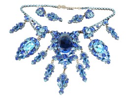 Lilien Czechoslovakian Rhinestone Costume Jewelry Set - £311.86 GBP