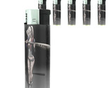 Bad Girl Pin Up D14 Lighters Set of 5 Electronic Refillable Butane  - $15.79