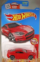 2016 Hot Wheels #106 Then and Now 6/10 ASTON MARTIN DBS Red w/Chrome Pr5 Spoke - £6.68 GBP