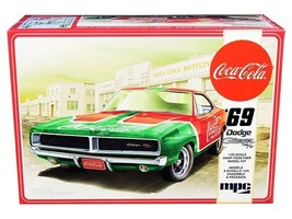Skill 3 Snap Model Kit 1969 Dodge Charger RT &quot;Coca-Cola&quot; 1/25 Scale Model by MP - £38.29 GBP