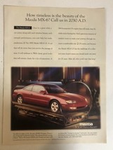 1993 Mazda MX-6 Car Vintage Print Ad Advertisement  PA3 - $7.91