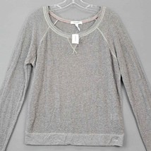 Aeropostale Womens Shirt Size L Gray Stretch Breathable Micro-Mesh Long Sleeves - £12.84 GBP