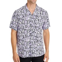 Hugo Boss Men&#39;s Short Sleeve Ellino Floral Camp Shirt Viscose Pastel Pur... - £50.08 GBP