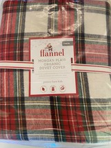 Pottery Barn Kids Morgan plaid flannel FULL/QUEEN duvet NEW WITH TAG PACKED - £41.44 GBP+