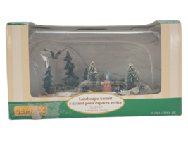 LEMAX Carole Town Collection DUCK POND 2001 Hand Painted Scenery Figure - £21.68 GBP