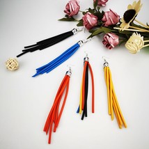 UKEBAY New Multicolor Tassel Earrings Women Long Drop Earrings 5 Colors Rubber J - £7.02 GBP
