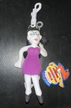 Rocky Bullwinkle Friends Stuffins Natasha Fatale Plush Keychain 1999 Vin... - $13.98