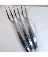 Vintage Regent Sheffield Atomic Starburst Solid Stainless Meat Fork set ... - $42.00