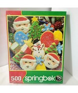 NEW SEALED Springbok Sugar Cookies &amp; Christmas Puzzle 500 pc Holiday Baking - $33.65