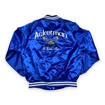 Vintage Ackerman Buick Satin Sales Jacket 80s Rare Blue Size Mens Medium... - £39.13 GBP
