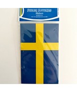 Swedish Flag Sticker Sweden Import New Sealed 4.5 x 2.75&quot; E11 - £15.78 GBP