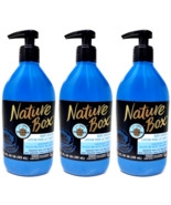 ( LOT 3 ) Nature Box 100% COLD PRESSED COCONUT OIL w/ Pump Body Lotion 13 oz Ea - £30.85 GBP