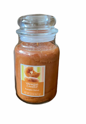 Primary image for 2 Yankee Candle Pumpkin Donut New Large Jar 22oz Fall Fragrance
