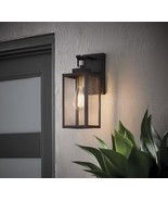 Hampton Bay Maplebrook 1-Light 13.6 in. Black+ Gold Accents Outdoor Wall... - $21.98