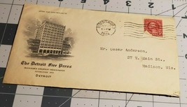 The Detroit Free Press envelope; postmarked October 1924 - £10.53 GBP
