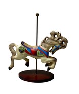 Franklin Mint Porcelain Figurine Jumper  Horse Treasury of Carousel Art ... - $184.53 MXN