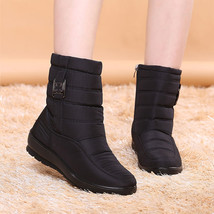 Women&#39;s Winter Boots Female Plus velvet waterproof Non-slip Ankle Boots Ladies S - £41.07 GBP
