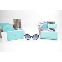 Tiffany &amp; Co. TF4173B Black Frame Crystal Tiffany Blue Sunglasses NWT Case - £184.48 GBP