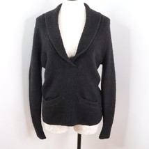 Moda International Womens L/XL Black Acrylic Wool Blend Chunky Stretch Sweater - £9.50 GBP