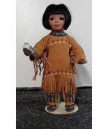 Danbury Mint Gregory Perillo 14&quot; Native American Doll Bird Song Artaffects - $320.22 MXN