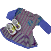 American Girl School Stripes Dress and Shoes Retired - $30.39