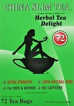 China Slim Herbal Tea Extra Strength Delight 72 Tea Bags/ Box - Exp: 2026 - $15.83+