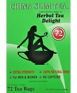 China Slim Herbal Tea Extra Strength Delight 72 Tea Bags/ Box - Exp: 2026 - £12.45 GBP+