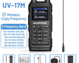 17M Walkie Talkie Wireless Copy Frequency Long Range Air Band Handheld T... - £57.26 GBP