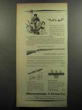 1952 Abercrombie &amp; Fitch Ad - Winchester Model 21 Shotgun; Handy-Hoist; Targets - $18.49