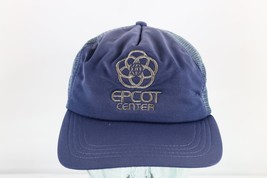 Vintage 80s Disney Distressed Spell Out Epcot Center Trucker Hat Snapback USA - £23.70 GBP