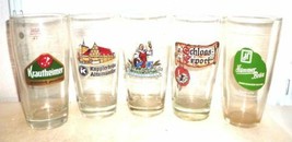 5 German Breweries Multiples 6 Vintage German Beer Glasses - £15.80 GBP