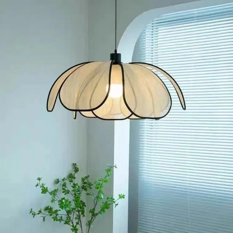Al pendant lights for bedroom dining living room handmade woven chandelier hanging lamp thumb200