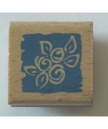 Foliage Rubber Stamp Wood Mounted 1 1/2&quot; x 1 1/2&quot; - €4,03 EUR