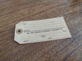 1943 New England Telephone &amp; Telegraph Shipping PHONE TELEGRAM OLD - $9.49
