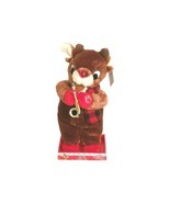 Musical Dancing Rudolph The Red Nosed Reindeer Playing Saxophone - $29.99