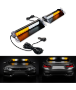 LED Emergency Dash Strobe Lights Bar Amber Windshield Warning Traffic Ad... - €29,80 EUR
