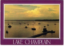 New York Postcard Lake Champlain Green Mountains Adirondacks - £1.63 GBP