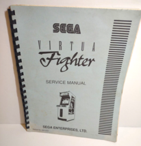 Virtua Fighter Arcade Game Manual Original 1993 Video With Foldout Schem... - $28.98