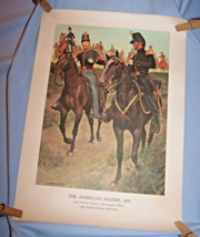 Military War Print The American Soldier, 1855-Light Artillery Sergeant - £6.81 GBP