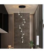LED Modern Crystal Modern Chandelier For Staircase Foyer Entryway 10 Lights - €92,56 EUR