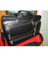 McKlein 16&quot; Black Double Compartment Macys Laptop Briefcase Bag Travel ?... - £31.80 GBP