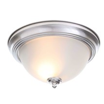 Commercial Electric 13 in. 2-Light Brushed Nickel Flushmount (2-Pack) - $20.31 CAD