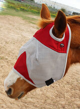 Equine Horse Flymask Summer Spring Airflow Mesh Pink 732v1 - $14.84+