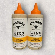 2 x Kinder&#39;s Wing Sauce &amp; Dip GARLIC PARMESAN Flavor 12.7oz, BB 10/2024 - £27.25 GBP
