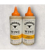 2 x Kinder&#39;s Wing Sauce &amp; Dip GARLIC PARMESAN Flavor 12.7oz, BB 10/2024 - £26.75 GBP