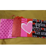 Valentine Anniversary Wedding Love Heart Glitter Polka Dot Pink Red Gift... - £5.74 GBP