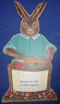 Vintage Cut Out Rabbit With Ad Space On Front Of Vegetable Barrel Late 1... - $7.99