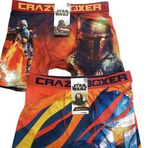 Star Wars Mens Size L The Mandalorian Helmet Art Crazy Boxer Briefs Lot ... - £15.64 GBP